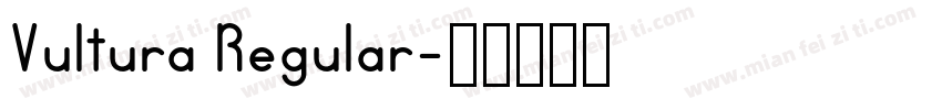 Vultura Regular字体转换